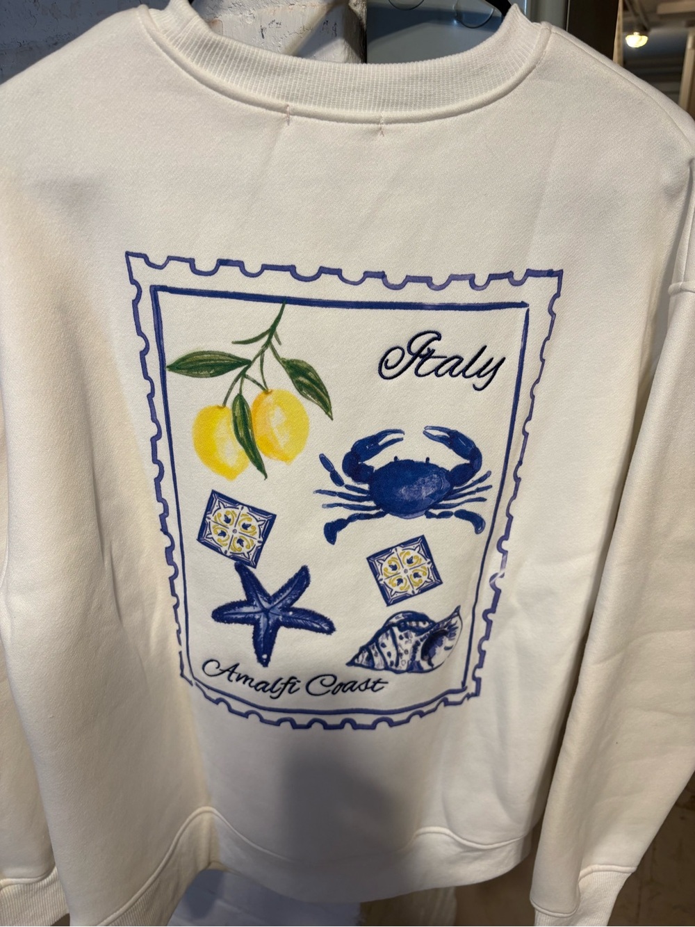 Bailey Rose Italy Amalfi Coast Graphic Sweatshirt